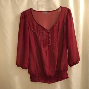 Charlotte Russe Peasant Style Blouse
